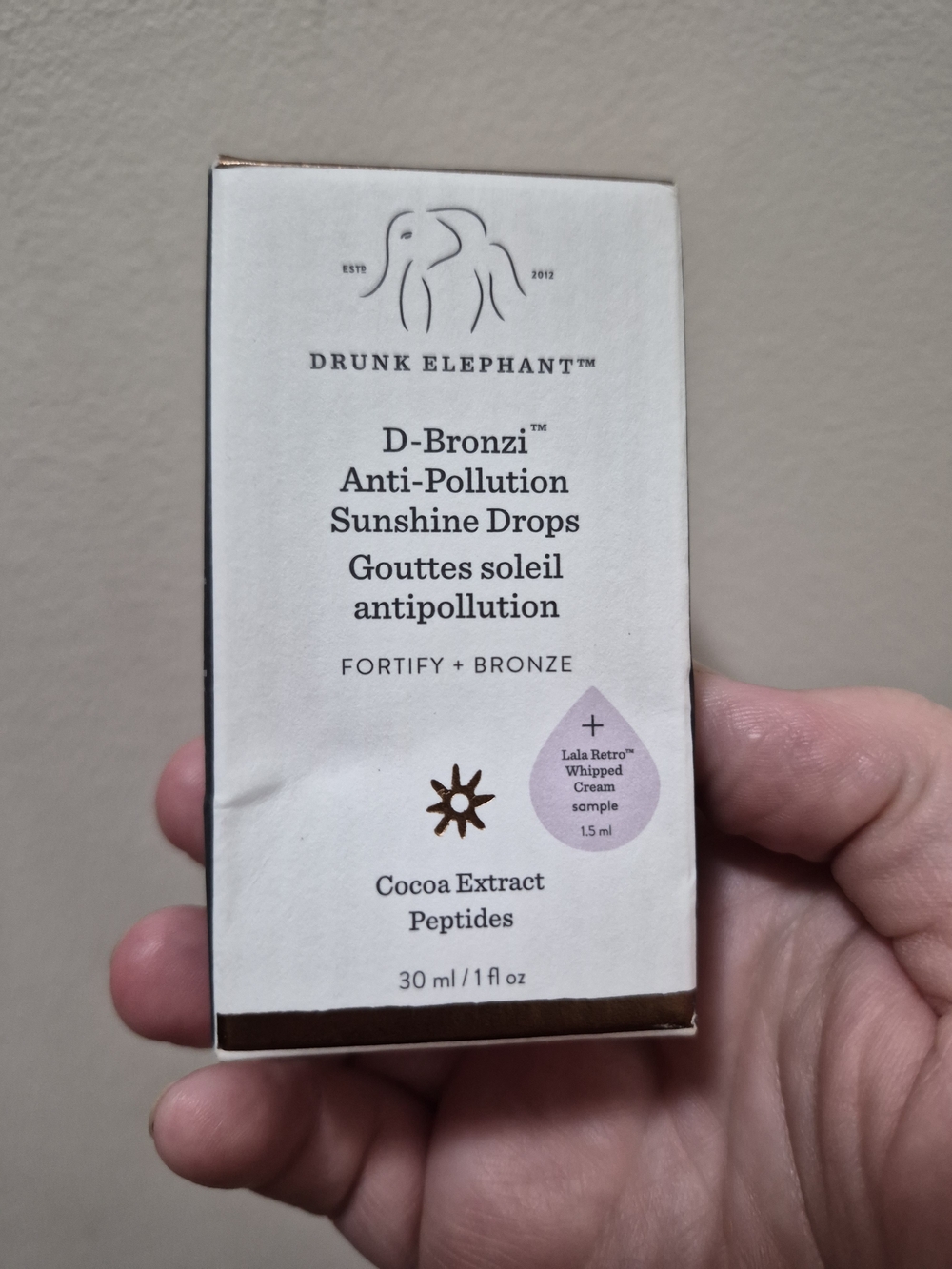 Drunk Elephant Bronze & White D-Bronzi Anti-Pollution Sunshine Drops
